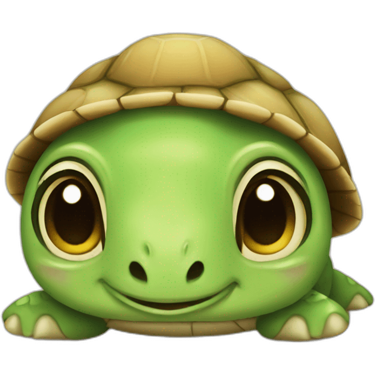 a cute turtle emoji