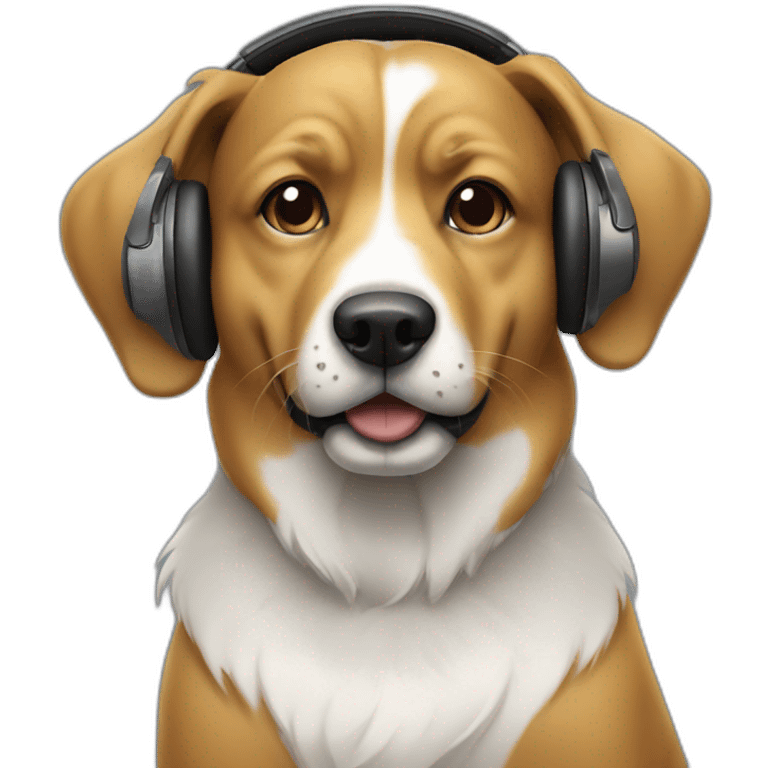 Dj dog. emoji