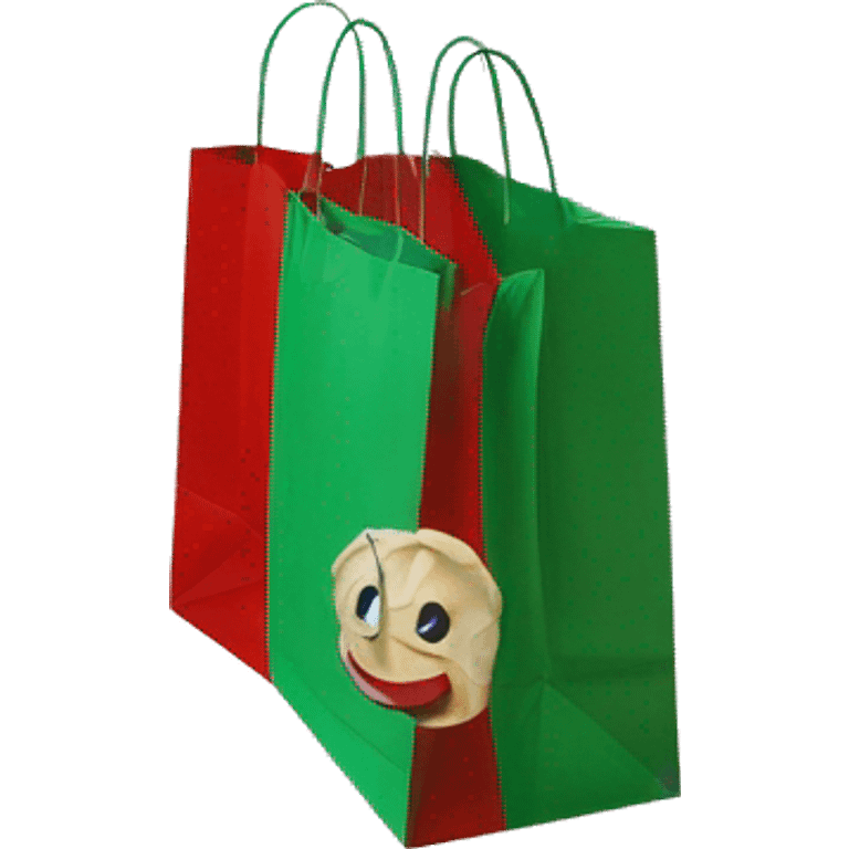 Christmas Chanel prada paper shopping bags emoji