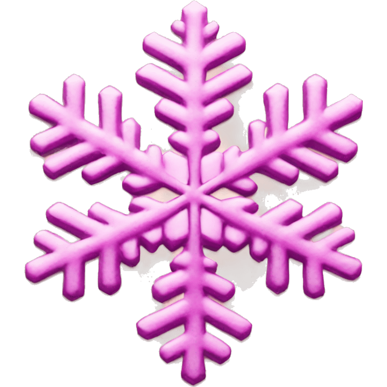 Pink snowflake emoji