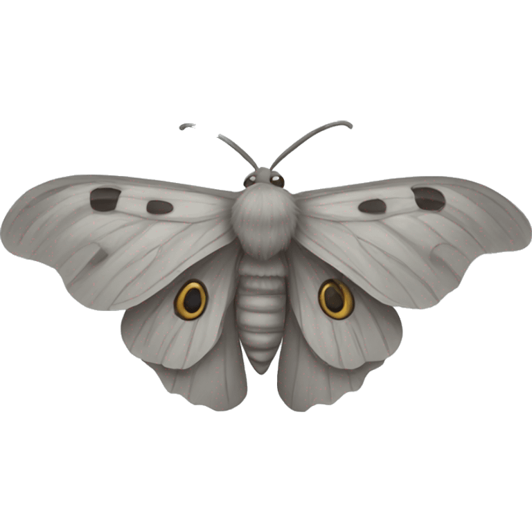 grey moth emoji