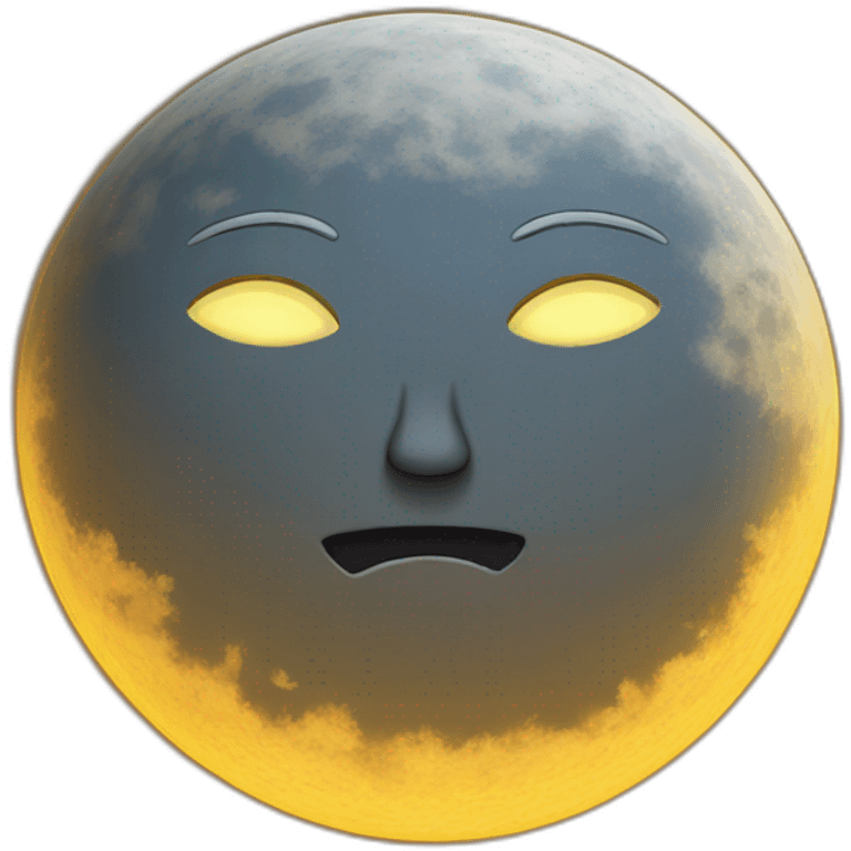 Sun moon emoji