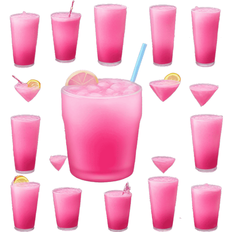 Pink drinks emoji