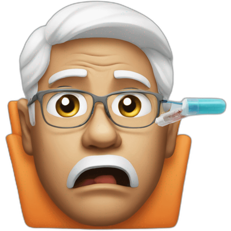 Injection fear Modi emoji