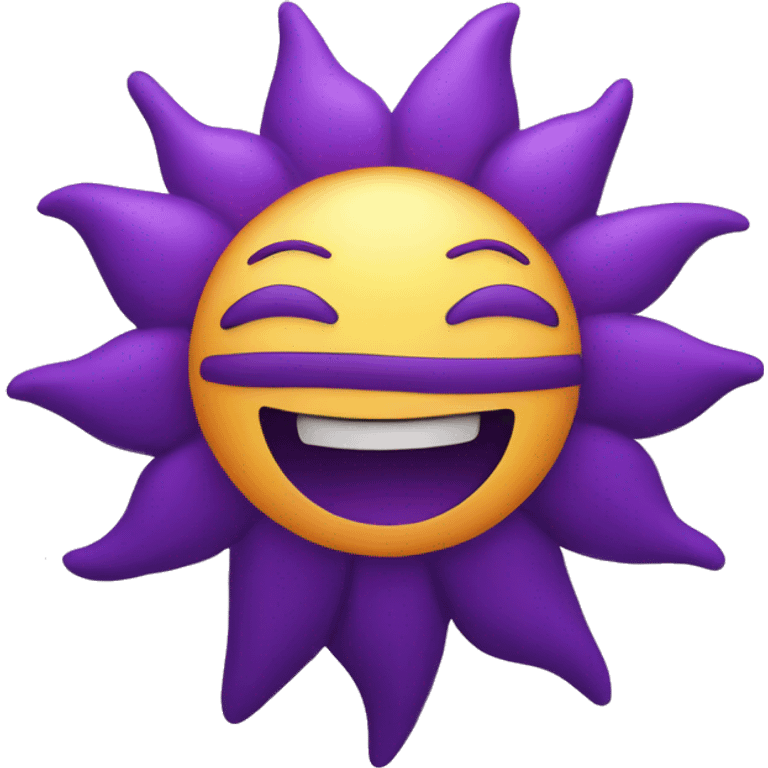 purple sun emoji