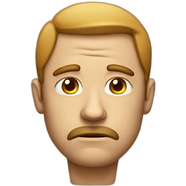 Sulking man emoji