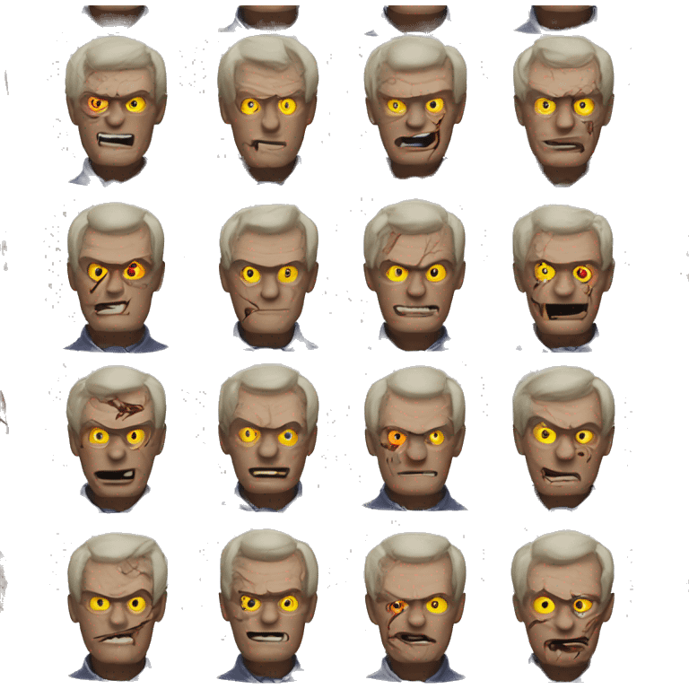 create emoji villain Two-Face, emoji