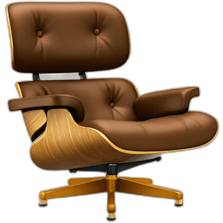 brown Eames loung chair emoji