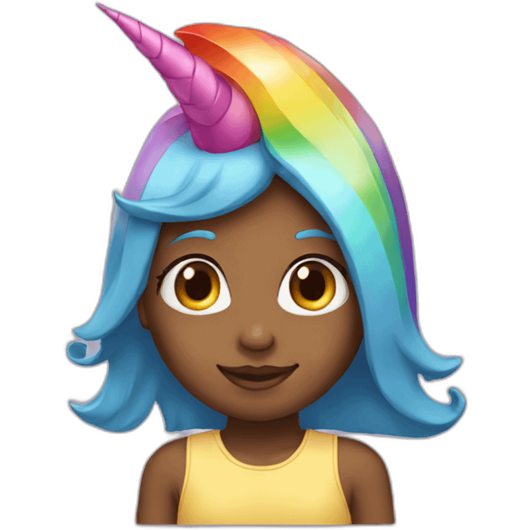 Girl-with-raibow-unicorn-hat emoji