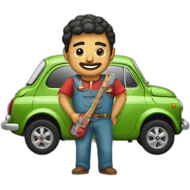 Mexicain avec une fiat emoji