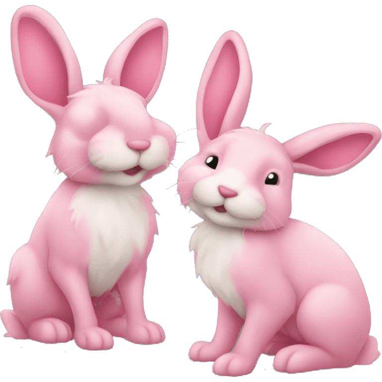 Ein pinker hase emoji