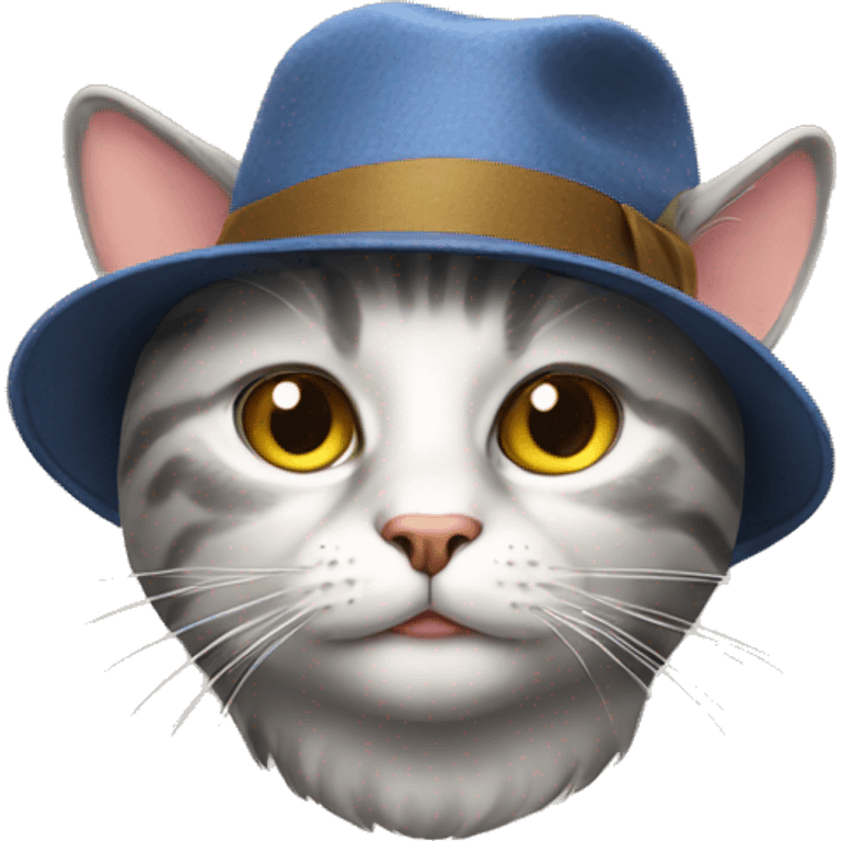 Cat with a hat  emoji