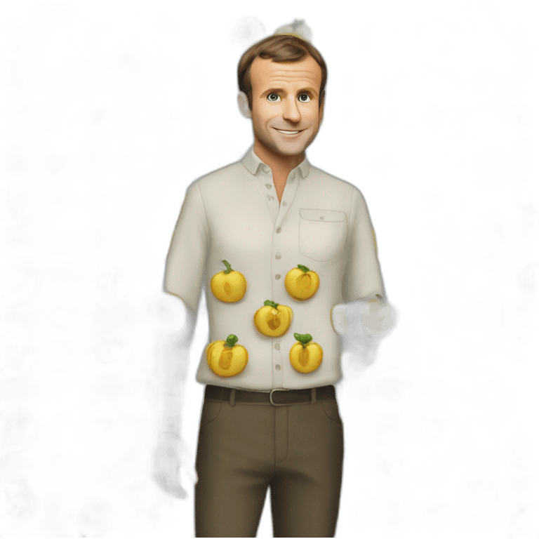 Macron en agriculteur emoji