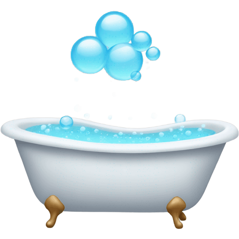 bathtub with bubbles emoji