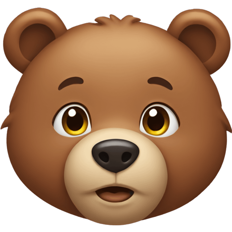 bear saying i love you emoji