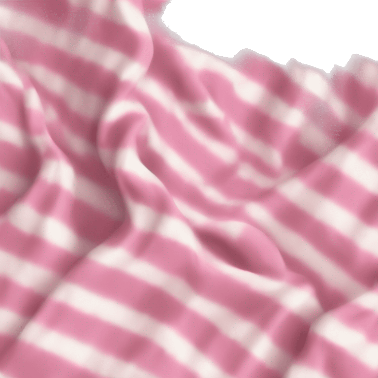 Pink and white blanket emoji