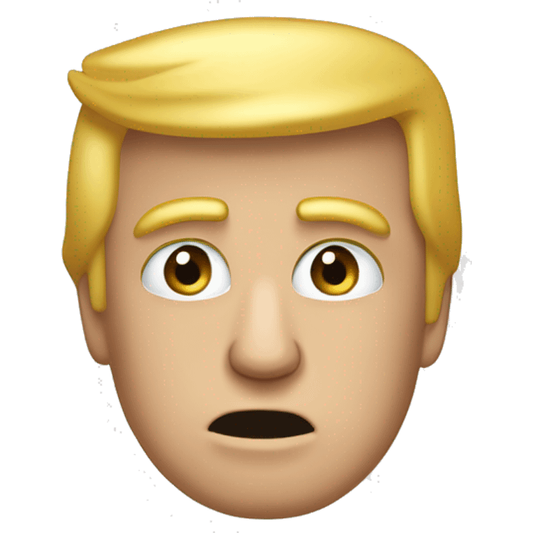 donald trump qui sort d'un toilette emoji