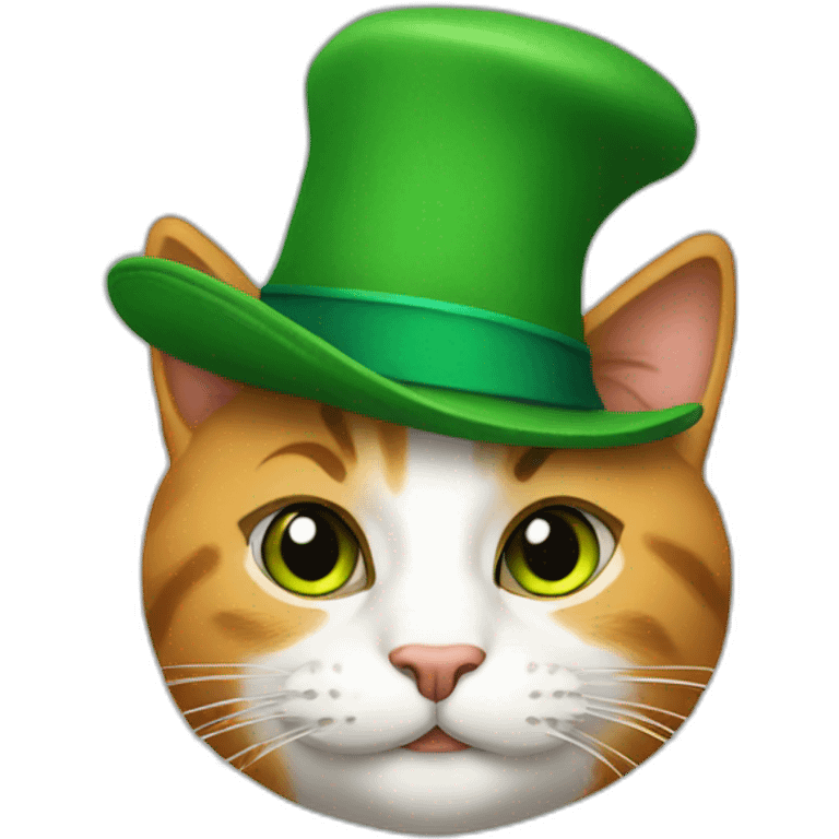 The cat in the green hat emoji