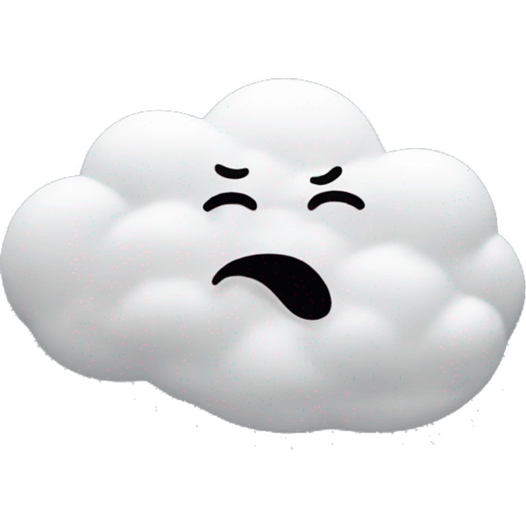 cloud face blowing wind emoji