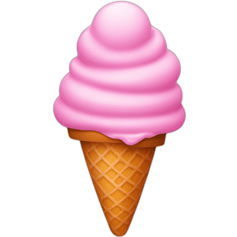 Ice cream pink emoji