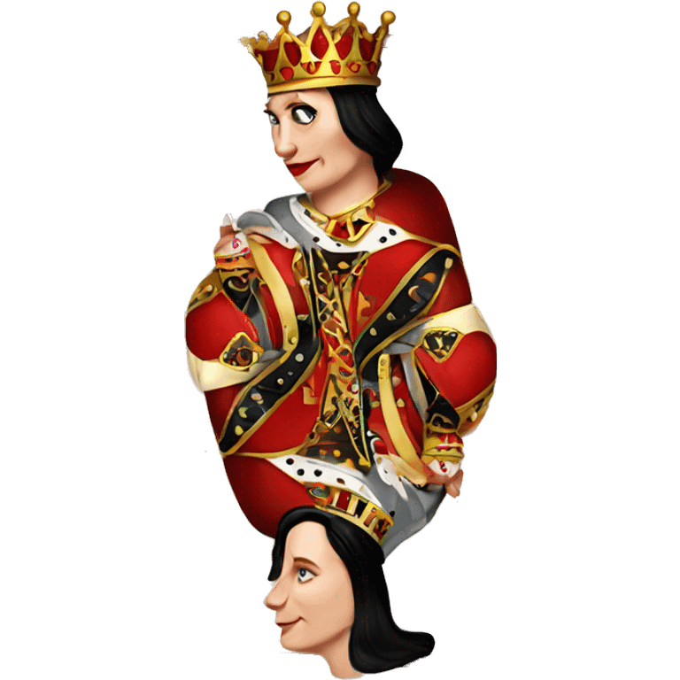 Queen of hearts playing card emoji