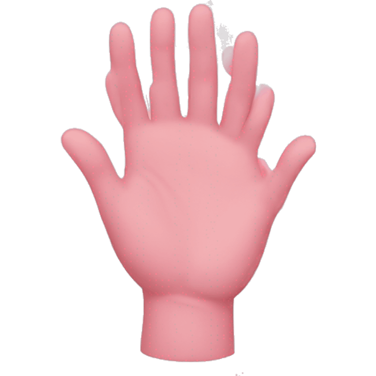 Pink pray hands emoji