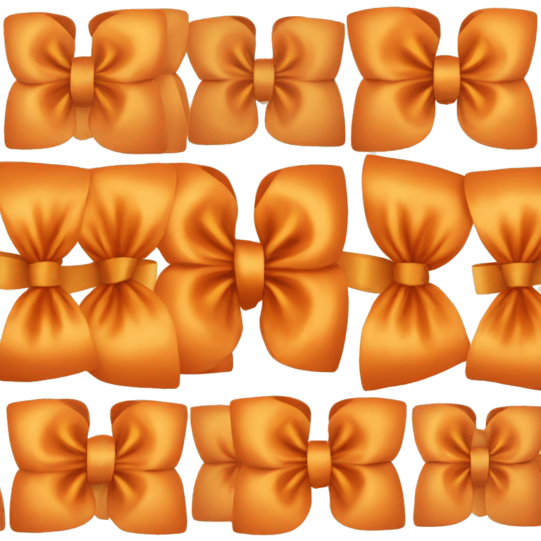 Orange bow emoji