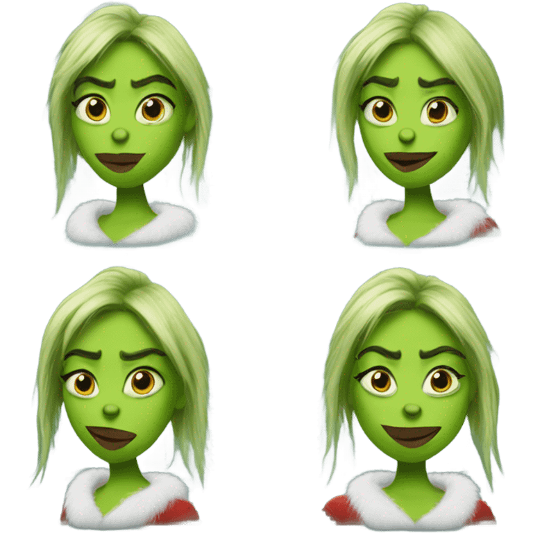 Female grinch emoji