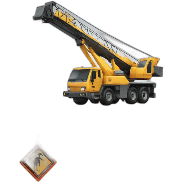 Crane danger  emoji