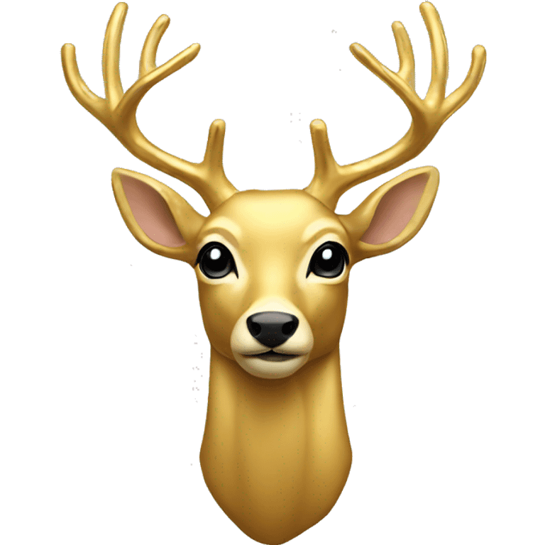 Gold deer emoji