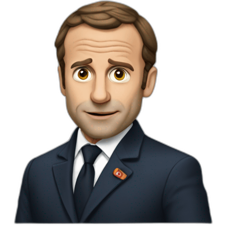 Macron stupide emoji