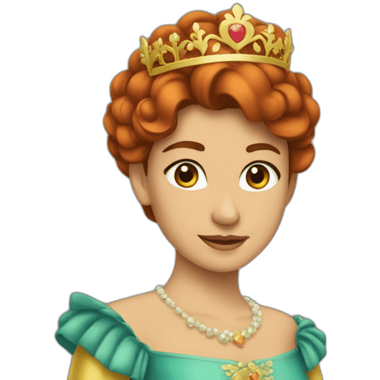 Princesa pelirroja  emoji