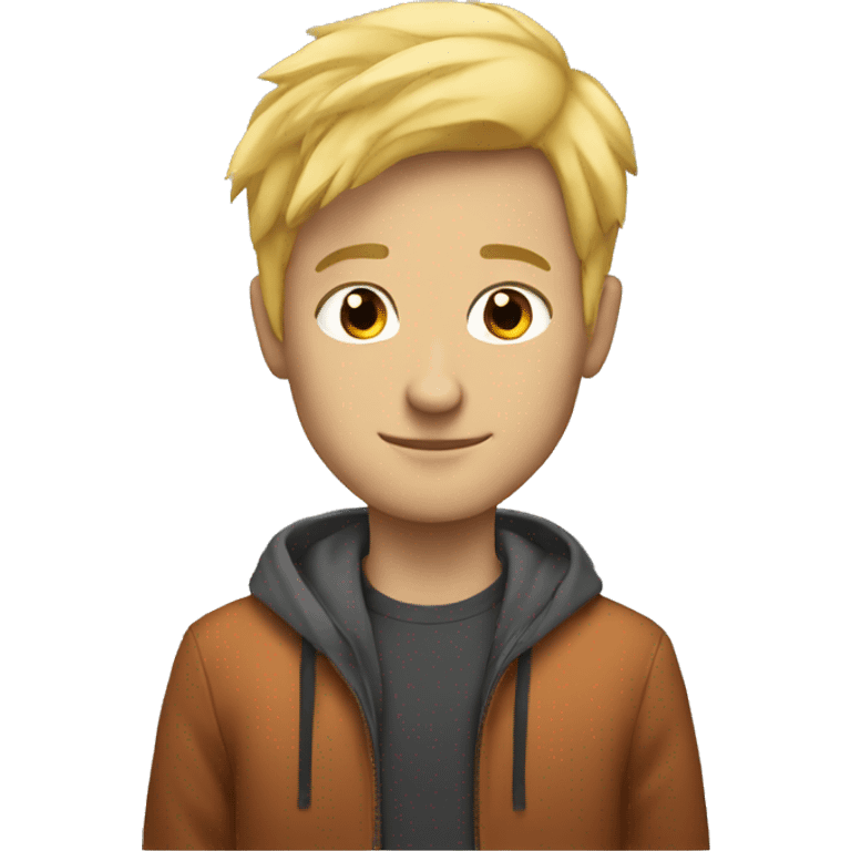 Blonde guy with red fox emoji