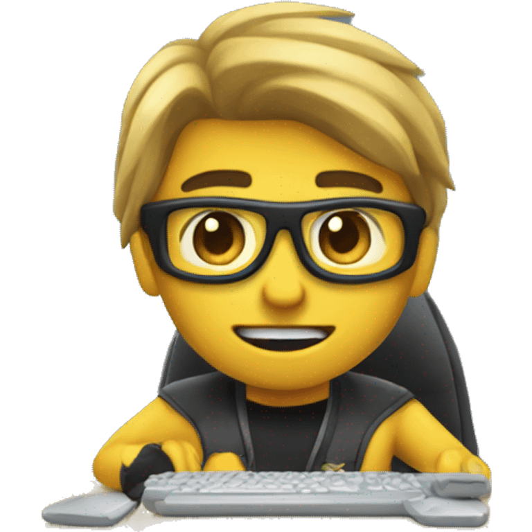 gamer at work  emoji