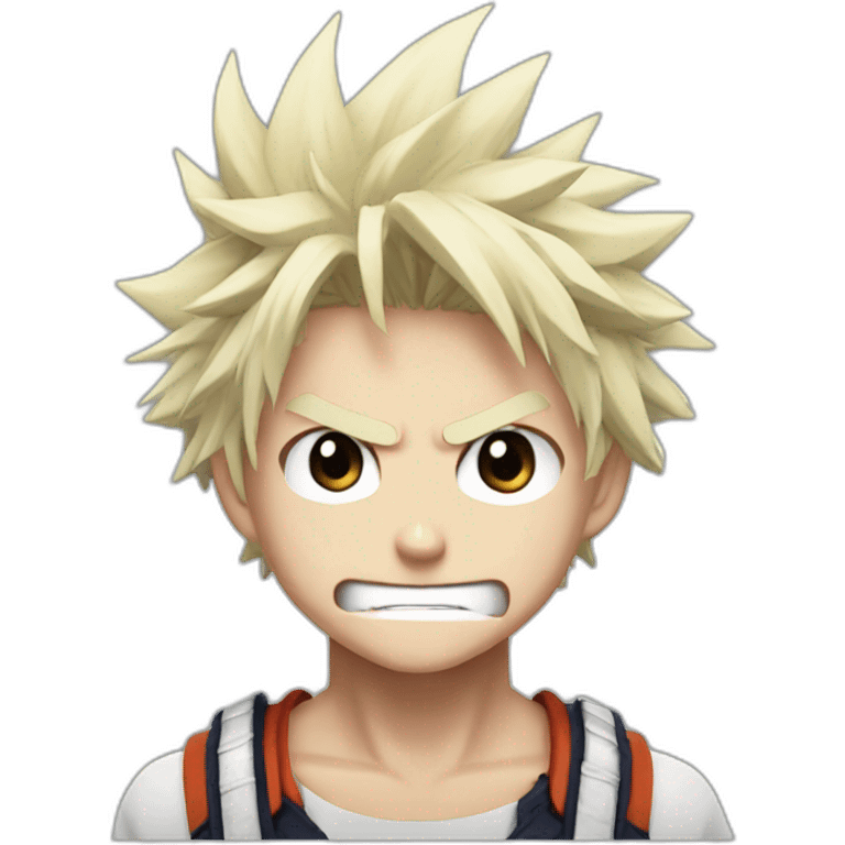 Bakugo my hero academia angry emoji