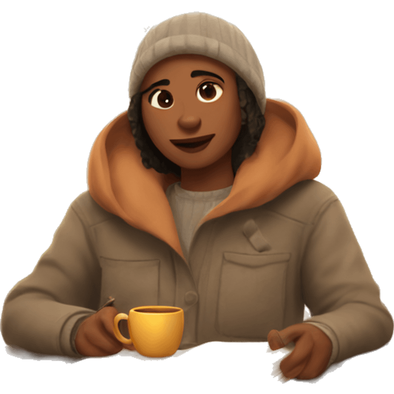 Cozy autumn day  emoji