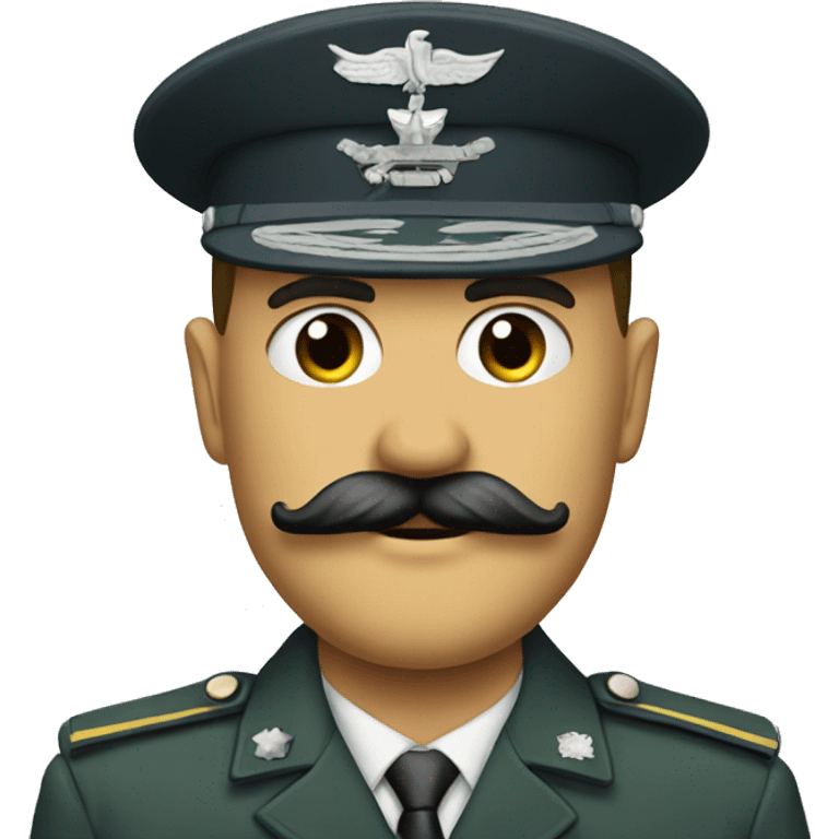 Military with mustasch emoji