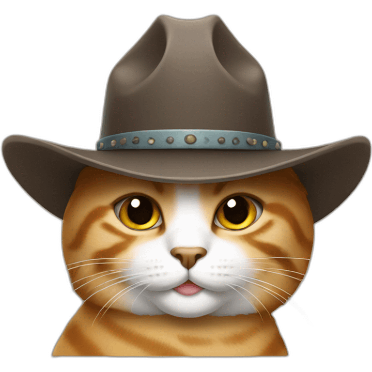 cat with cowboy hat emoji