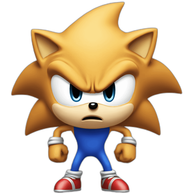 Sonic the hedgehog angry emoji