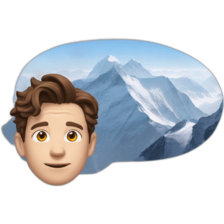 Tom holland en haut de l’Everest emoji