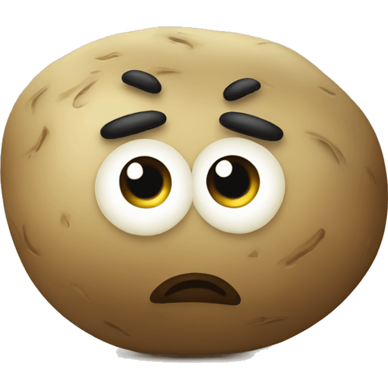 grumpy potato emoji