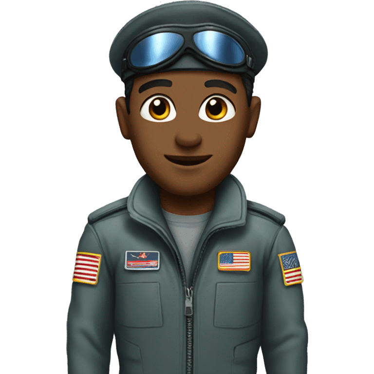 Jet fighter pilot emoji