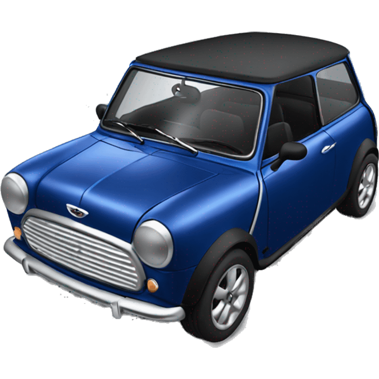 Dark blue mini cooper emoji