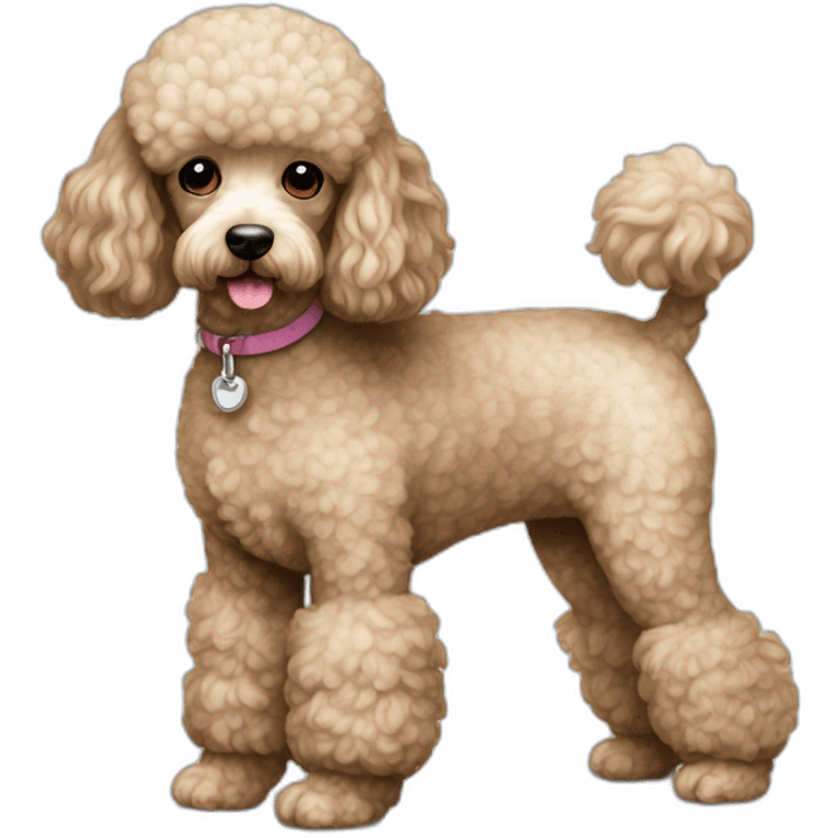 dog Miniature Poodle full body emoji