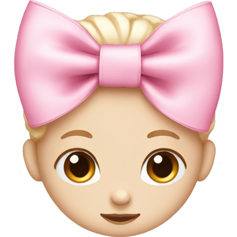 Baby pink bow emoji