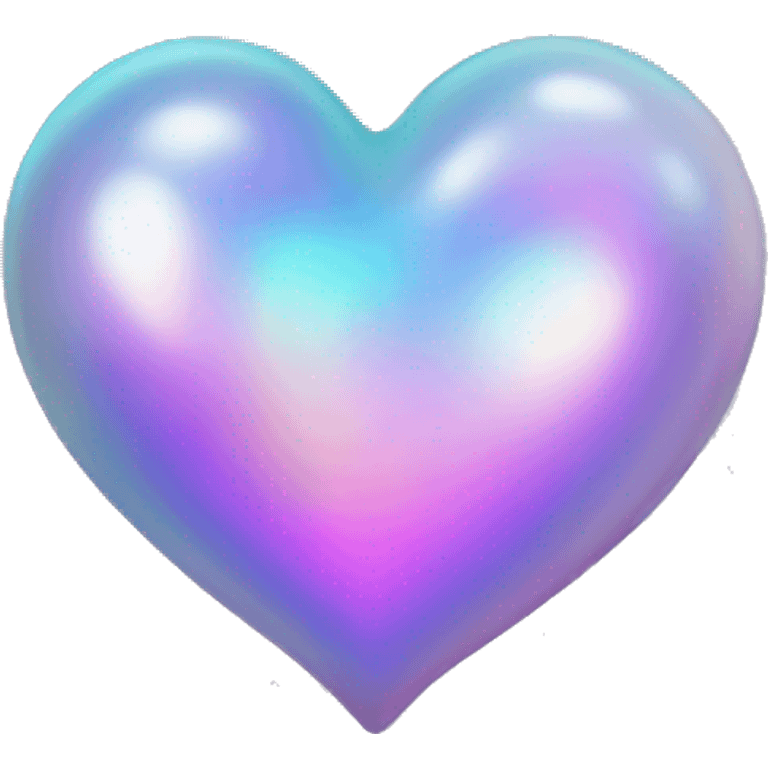 Iridescent heart emoji