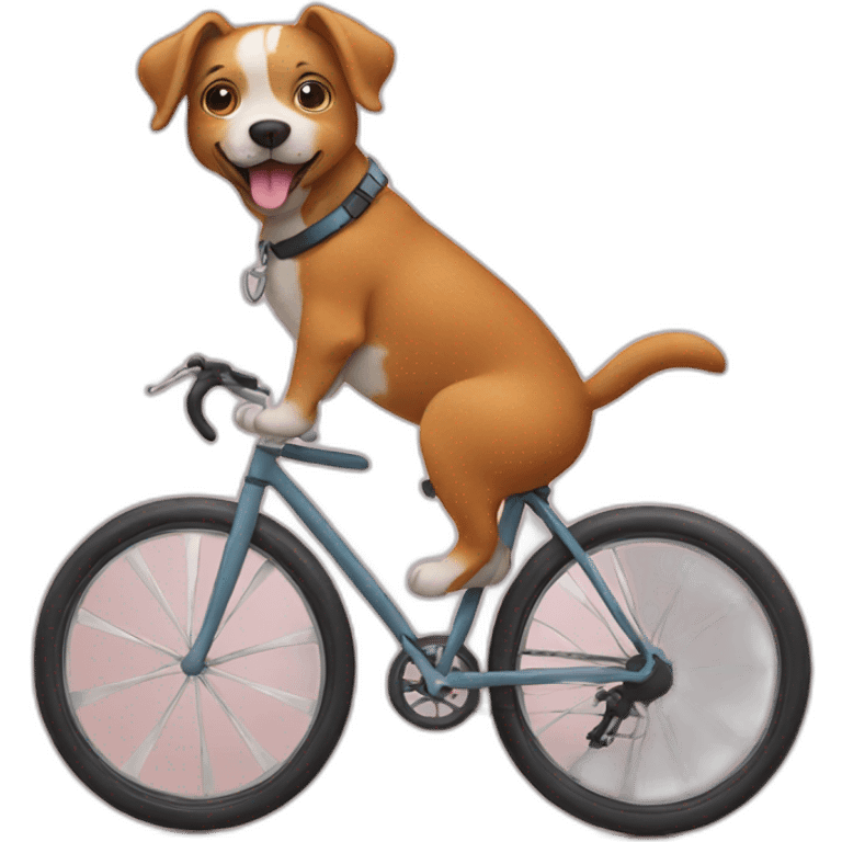 Dog on bike emoji