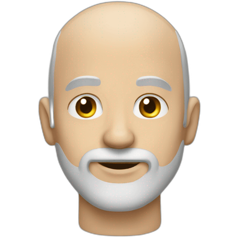 a bald man with grey beard emoji