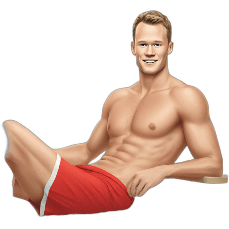 Jonathan Toews as rainbow beach bum emoji