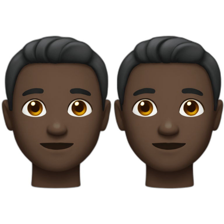 variations of man with dark skin emoji